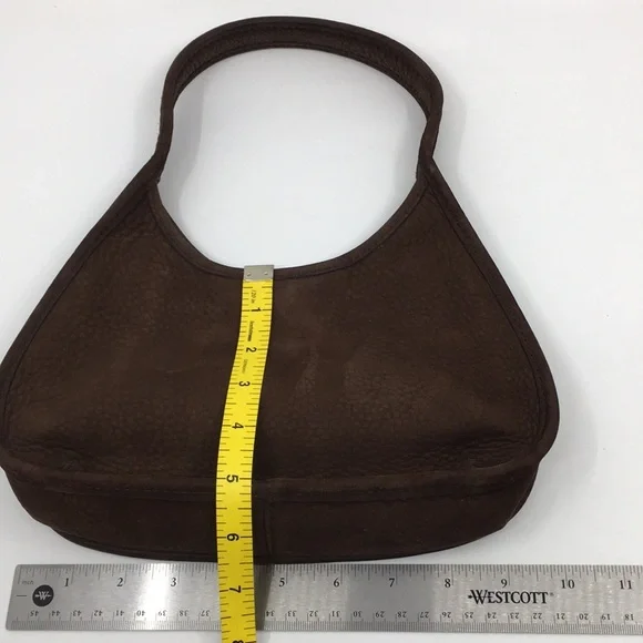 SOLD!!! Vintage Coach Mini Ergo 4399 Chocolate Brown Nubuc Suede Bag - Picture 14 of 16